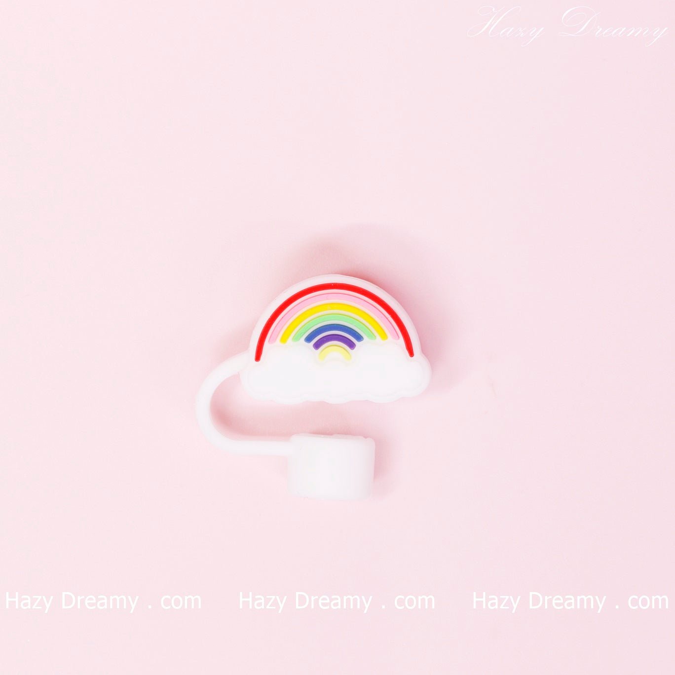 Cute Rainbow Straw Cover for Tumblers and Cups - Perfect for School and On - the - Go - Hazy Dreamy: Online Stationery Store