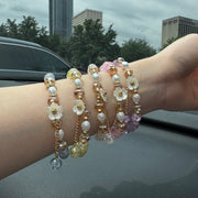 Bluebell Bloom – Dainty Korean Flower Beaded Bracelet