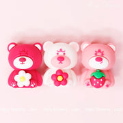 Charming Pink Bear 3D Eraser - Ideal for Kids and Stationery Enthusiasts - Hazy Dreamy: Online Stationery Store