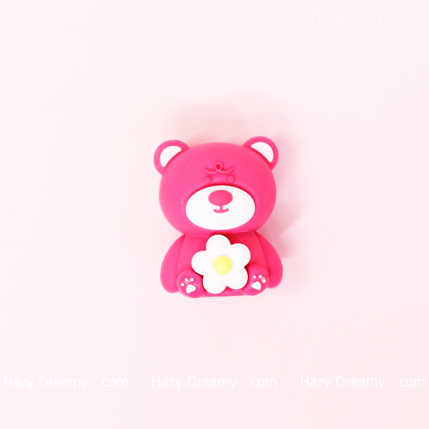 Charming Pink Bear 3D Eraser - Ideal for Kids and Stationery Enthusiasts - Hazy Dreamy: Online Stationery Store