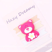 Charming Pink Bear 3D Eraser - Ideal for Kids and Stationery Enthusiasts - Hazy Dreamy: Online Stationery Store
