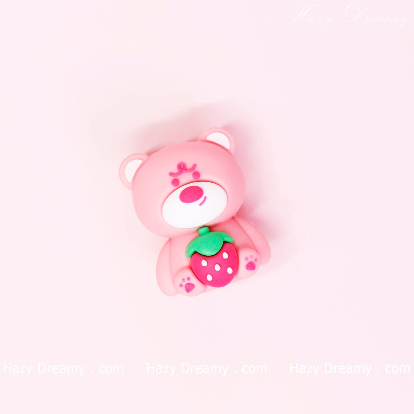 Charming Soft Pink Bear 3D Eraser - Ideal for Kids and Stationery Enthusiasts - Hazy Dreamy: Online Stationery Store