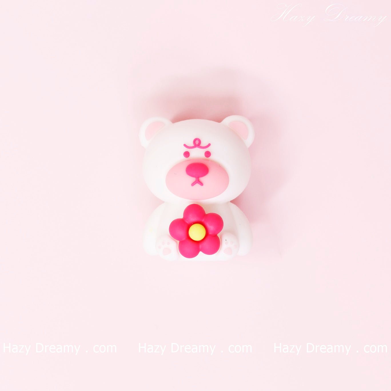 Charming White Bear 3D Eraser - Ideal for Kids and Stationery Enthusiasts - Hazy Dreamy: Online Stationery Store