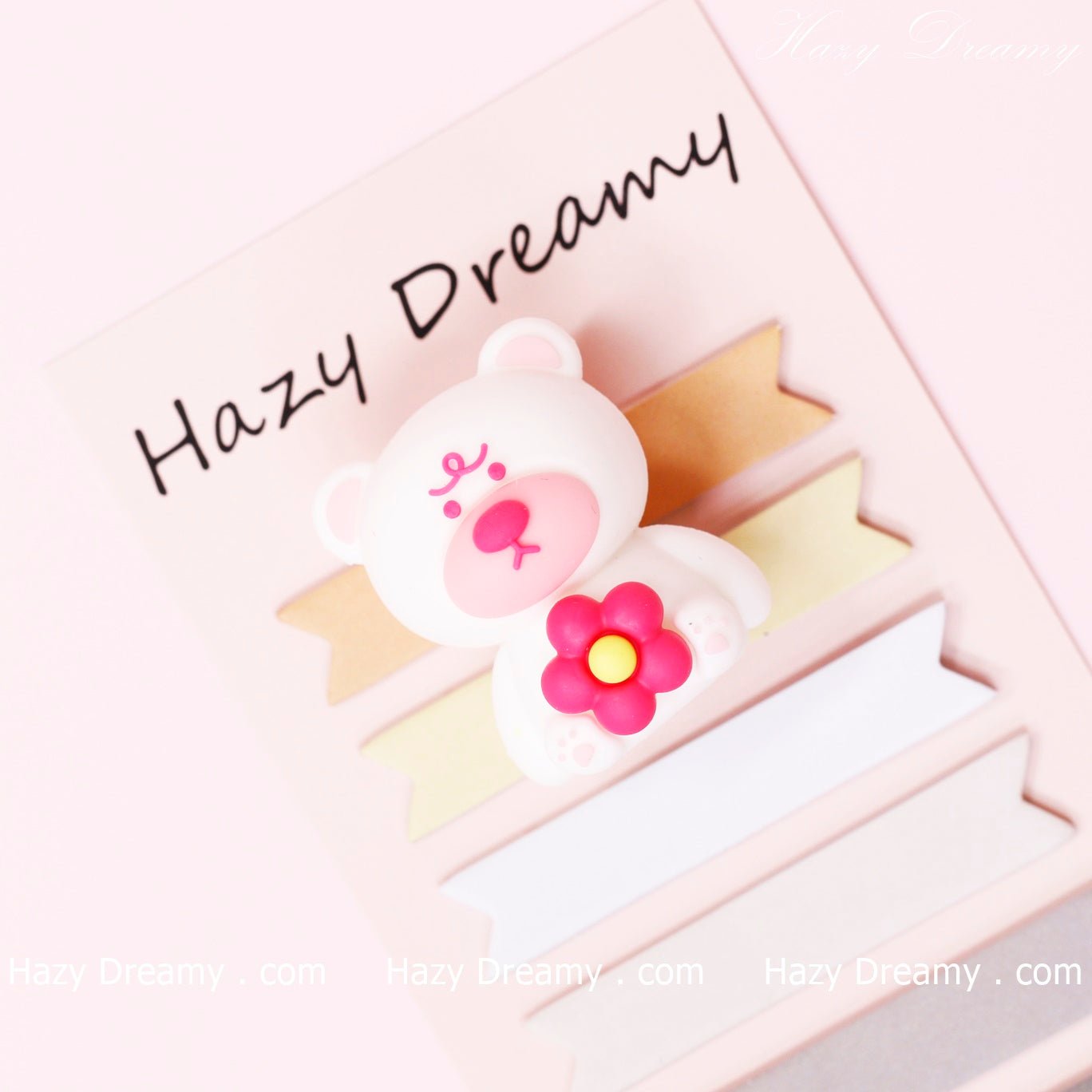 Charming White Bear 3D Eraser - Ideal for Kids and Stationery Enthusiasts - Hazy Dreamy: Online Stationery Store
