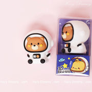 Cute Astronaut Bear 3D Eraser - Perfect for Students and Stationery Lovers - Hazy Dreamy: Online Stationery Store