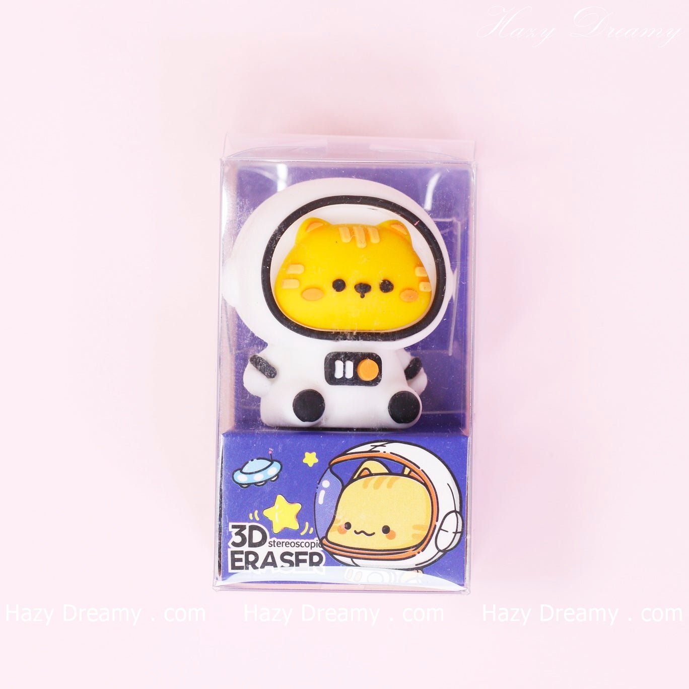 Cute Astronaut Kitten 3D Eraser - Perfect for Students and Stationery Lovers - Hazy Dreamy: Online Stationery Store