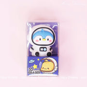 Cute Astronaut Penguin 3D Eraser - Perfect for Students and Stationery Lovers - Hazy Dreamy: Online Stationery Store