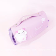 Cute Cat Pen & Pencil Case (Purple) - Adorable Stationery Organizer for Girls - Hazy Dreamy: Online Stationery Store