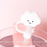 Cute Cloud Straw Cover for Tumblers and Cups - Perfect for School and On - the - Go - Hazy Dreamy: Online Stationery Store