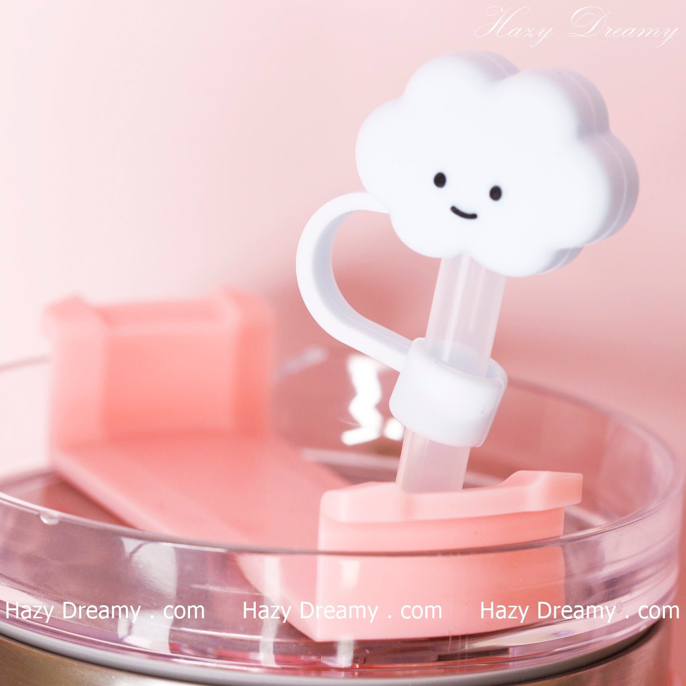 Cute Cloud Straw Cover for Tumblers and Cups - Perfect for School and On - the - Go - Hazy Dreamy: Online Stationery Store