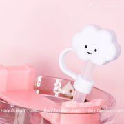 Cute Cloud Straw Cover for Tumblers and Cups - Perfect for School and On - the - Go - Hazy Dreamy: Online Stationery Store