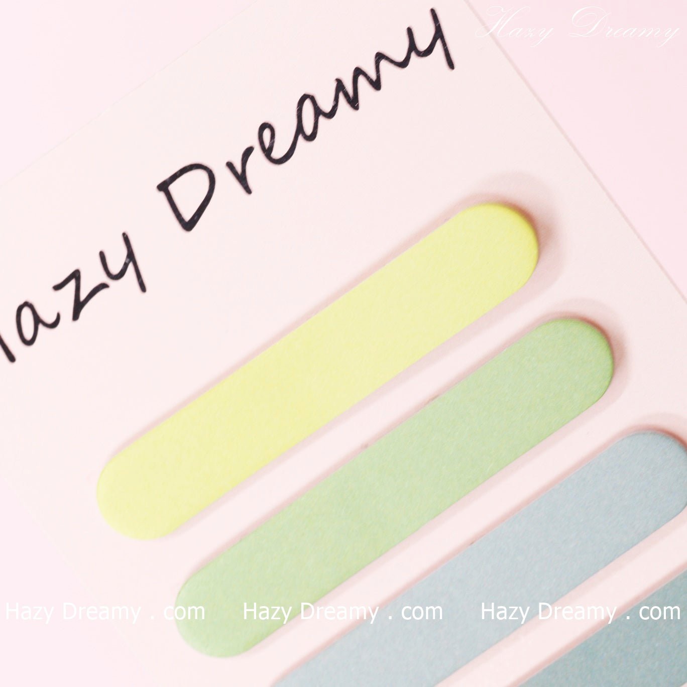 Cute Creative Round Shape Sticky Notes Notebook, Classic Tear - Off Memo Pad - Hazy Dreamy: Online Stationery Store