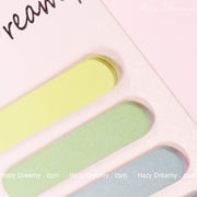Cute Creative Round Shape Sticky Notes Notebook, Classic Tear - Off Memo Pad - Hazy Dreamy: Online Stationery Store