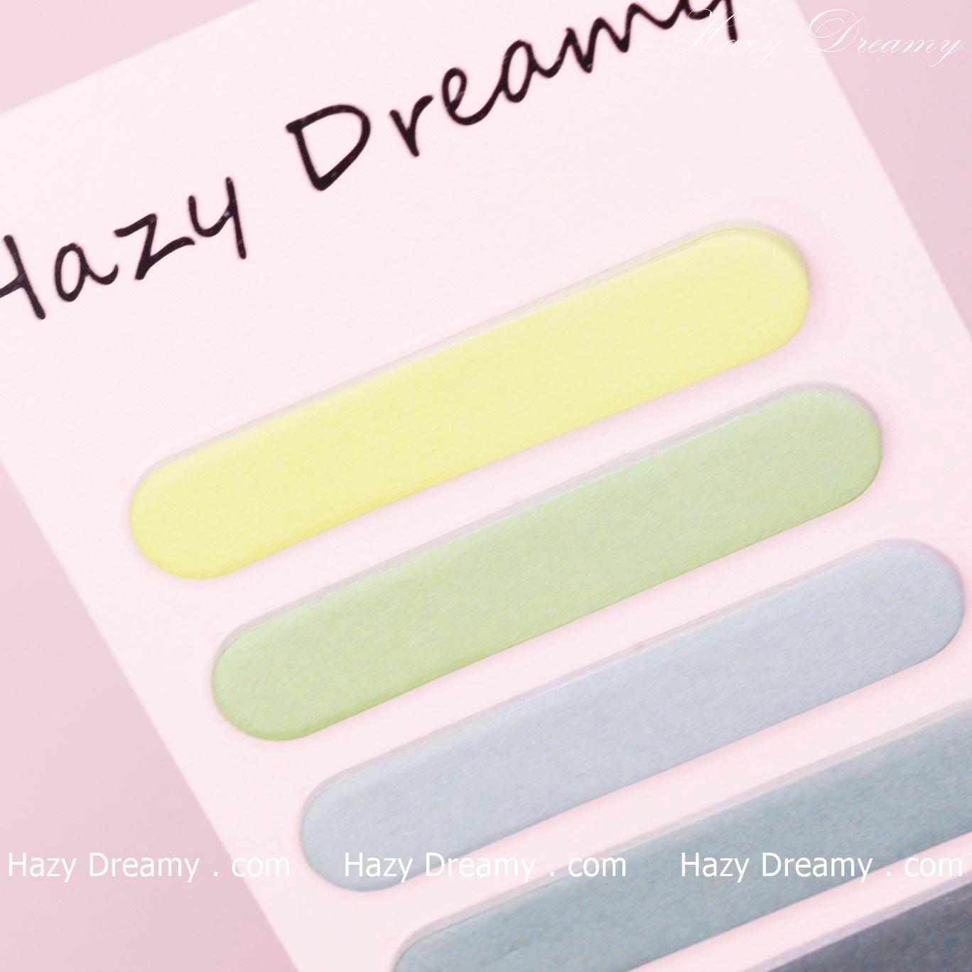 Cute Creative Round Shape Sticky Notes Notebook, Classic Tear - Off Memo Pad - Hazy Dreamy: Online Stationery Store