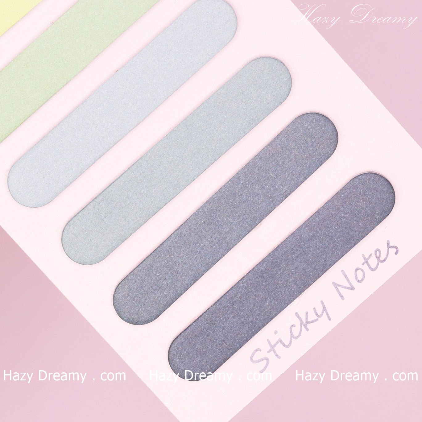 Cute Creative Round Shape Sticky Notes Notebook, Classic Tear - Off Memo Pad - Hazy Dreamy: Online Stationery Store