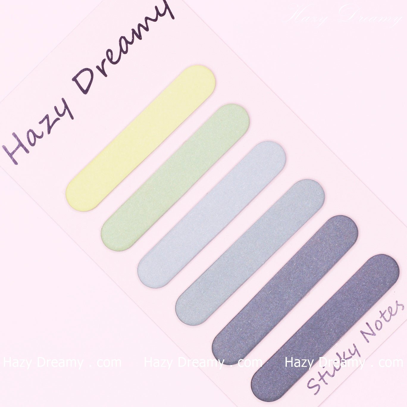 Cute Creative Round Shape Sticky Notes Notebook, Classic Tear - Off Memo Pad - Hazy Dreamy: Online Stationery Store