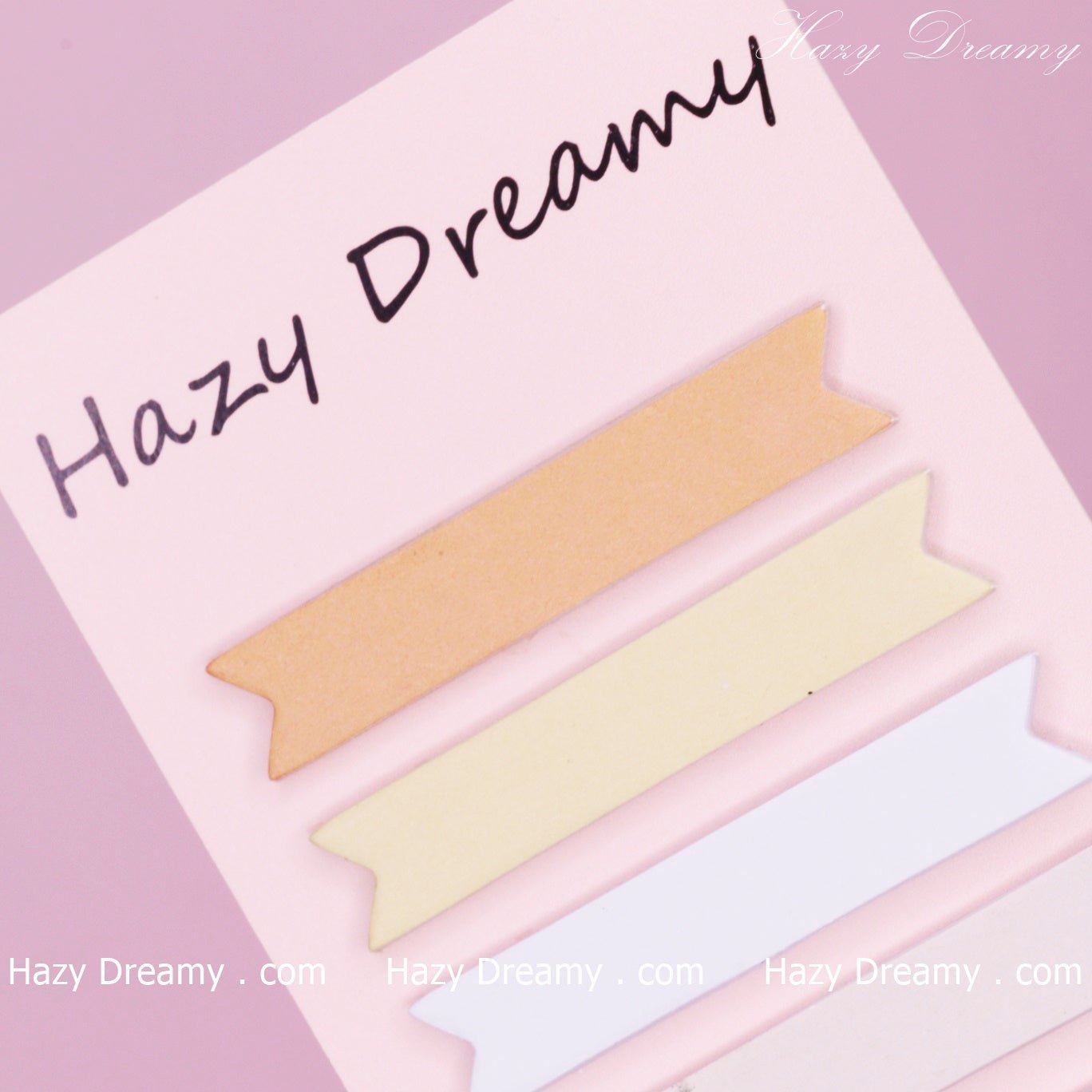 Cute Creative Shape Sticky Notes Notebook, Classic Tear - Off Memo Pad - Hazy Dreamy: Online Stationery Store