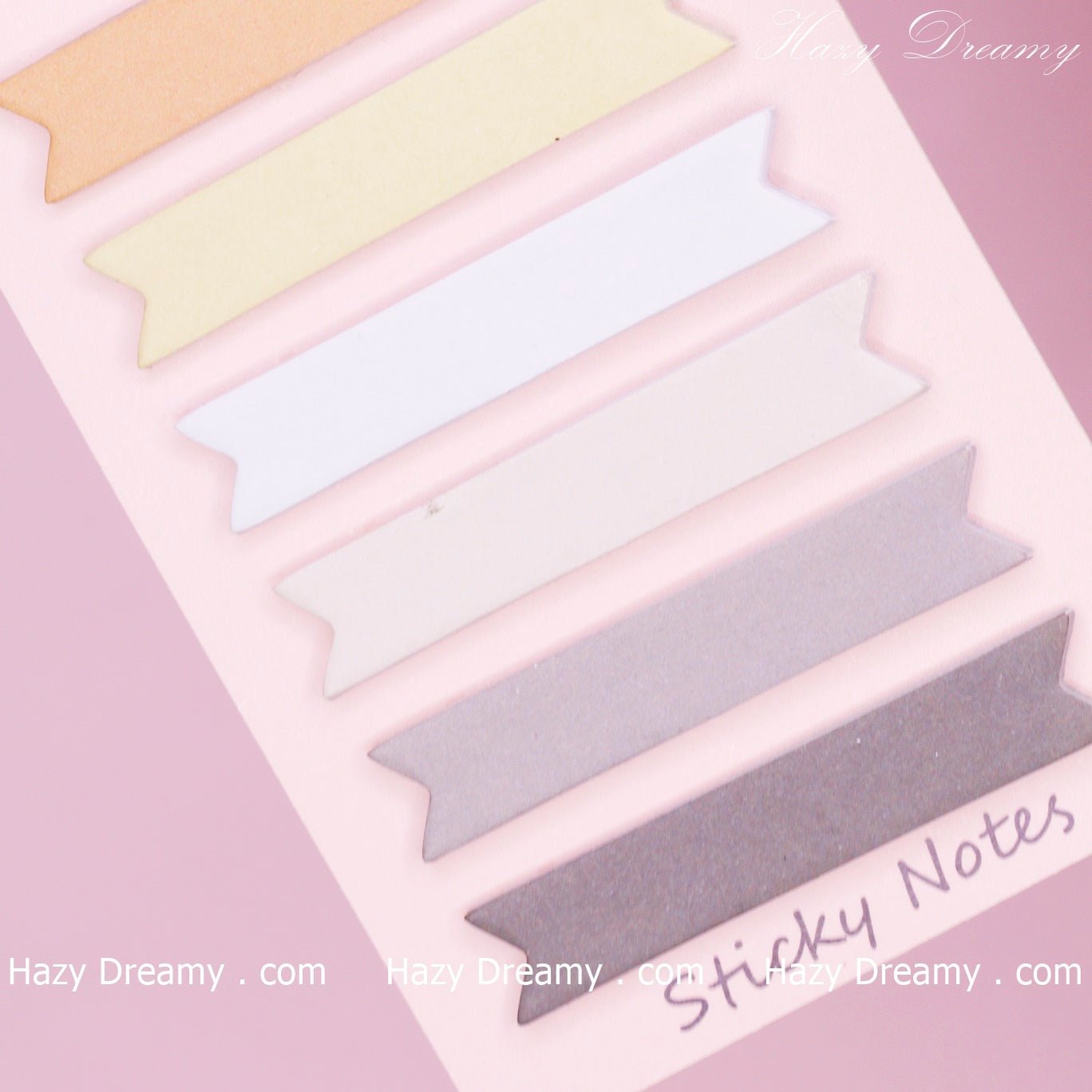 Cute Creative Shape Sticky Notes Notebook, Classic Tear - Off Memo Pad - Hazy Dreamy: Online Stationery Store