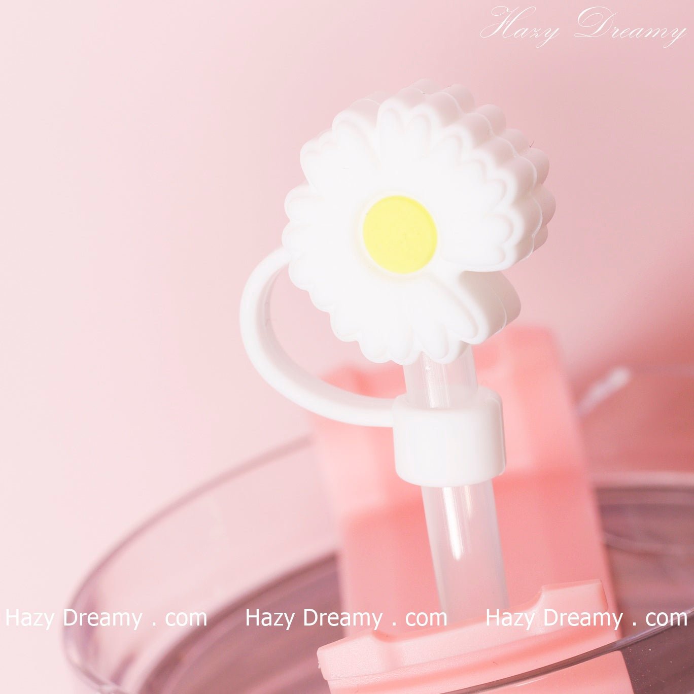 Cute Daisy Straw Cover for Tumblers and Cups - Perfect for School and On - the - Go - Hazy Dreamy: Online Stationery Store