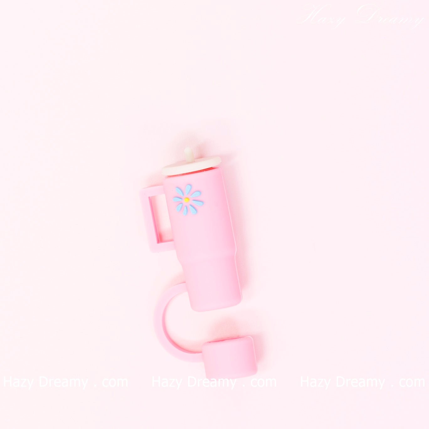 Cute Mini Pink Tumbler Straw Cove for Tumblers and Cups - Perfect for School and On - the - Go - Hazy Dreamy: Online Stationery Store