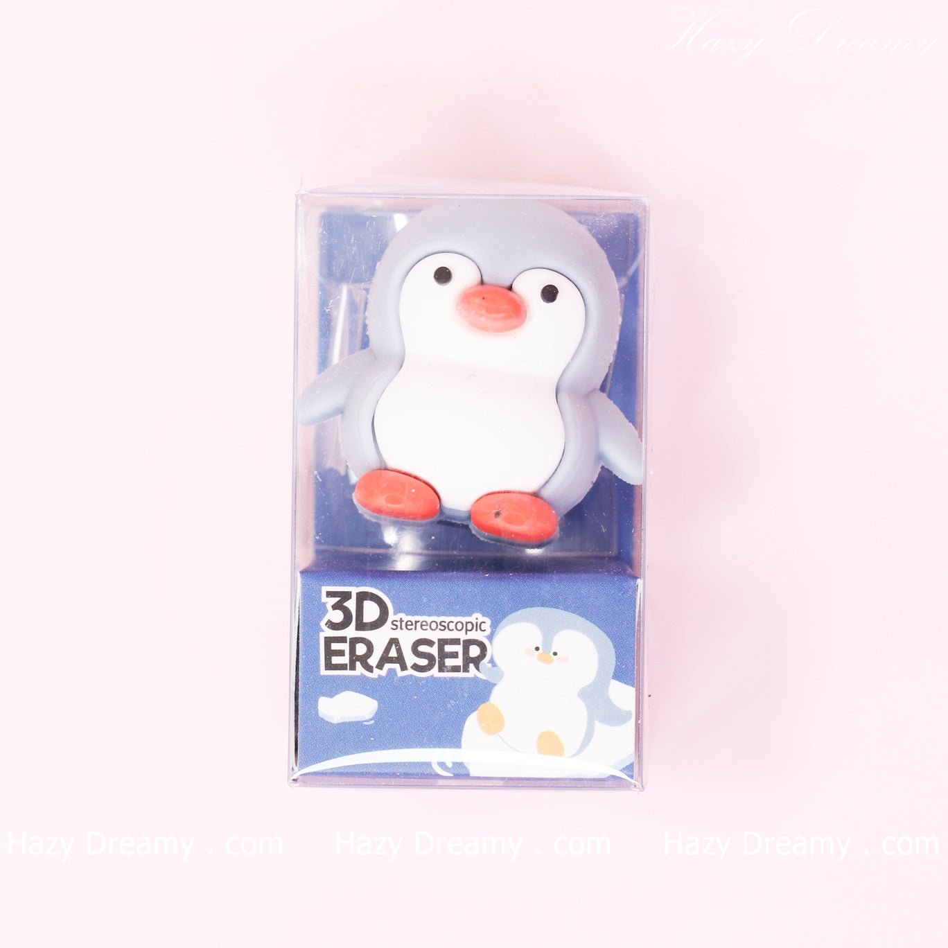 Cute Penguin 3D Eraser - Perfect for Students and Stationery Lovers - Hazy Dreamy: Online Stationery Store