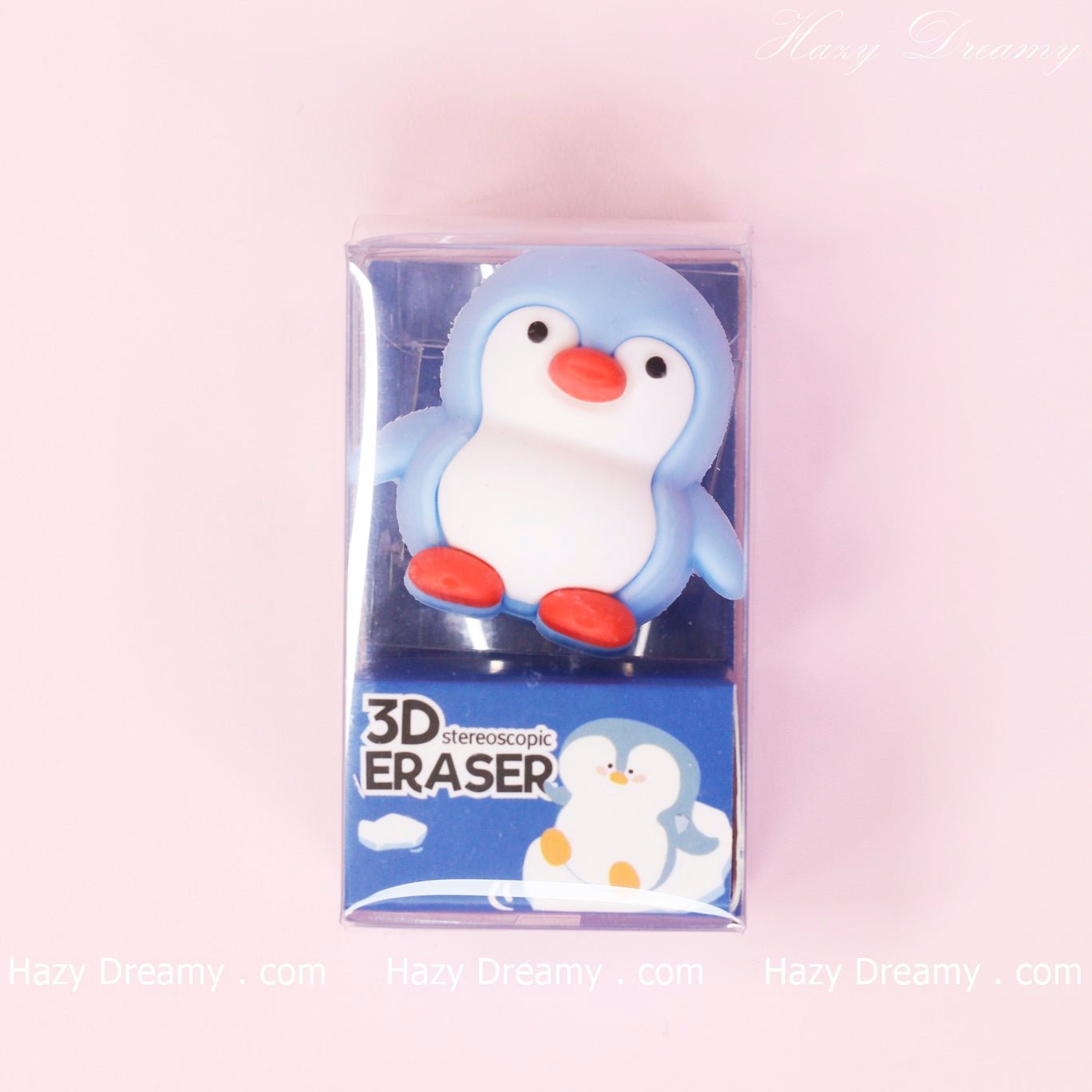 Cute Penguin 3D Eraser - Perfect for Students and Stationery Lovers - Hazy Dreamy: Online Stationery Store