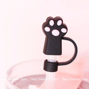 Cute Pet Paw Straw Cover for Tumblers and Cups - Perfect for School and On - the - Go - Hazy Dreamy: Online Stationery Store
