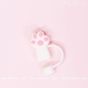 Cute Pet Paw Straw Cover (Long) for Tumblers and Cups - Perfect for School and On - the - Go - Hazy Dreamy: Online Stationery Store