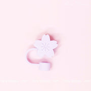 Cute Purple Flower Straw Cover for Tumblers and Cups - Perfect for School and On - the - Go - Hazy Dreamy: Online Stationery Store