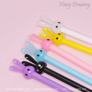 Hazy Dreamy Bunny Gel Pens - Adorable Stationery for Fun Writing, School Office, Gift Supplies - Hazy Dreamy: Online Stationery Store
