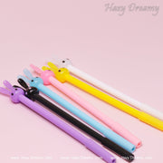 Hazy Dreamy Bunny Gel Pens - Adorable Stationery for Fun Writing, School Office, Gift Supplies - Hazy Dreamy: Online Stationery Store