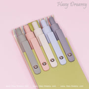 Hazy Dreamy Pastel Ballpoint Pens - Smooth Writing Stationery Set - Perfect for Stationery Lovers and Students - Hazy Dreamy: Online Stationery Store