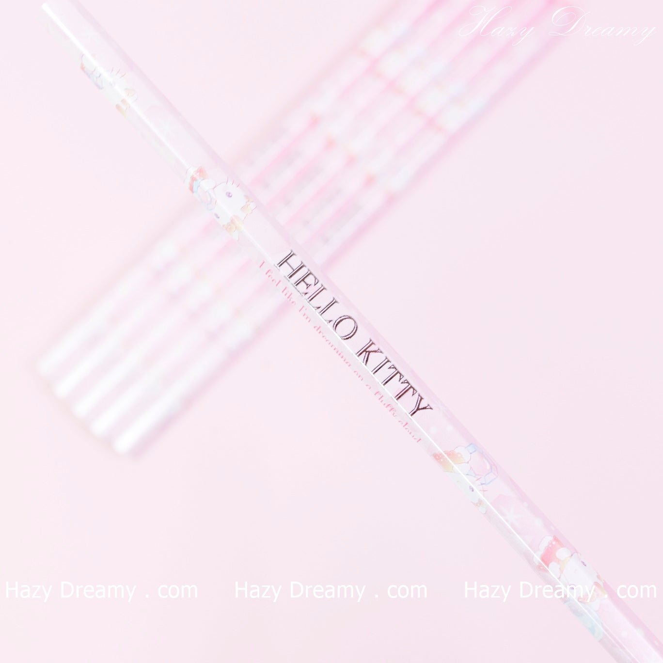 Hello Kitty Pink Pencils Set - Adorable Writing Essentials for Hello Kitty Fans - Hazy Dreamy: Online Stationery Store