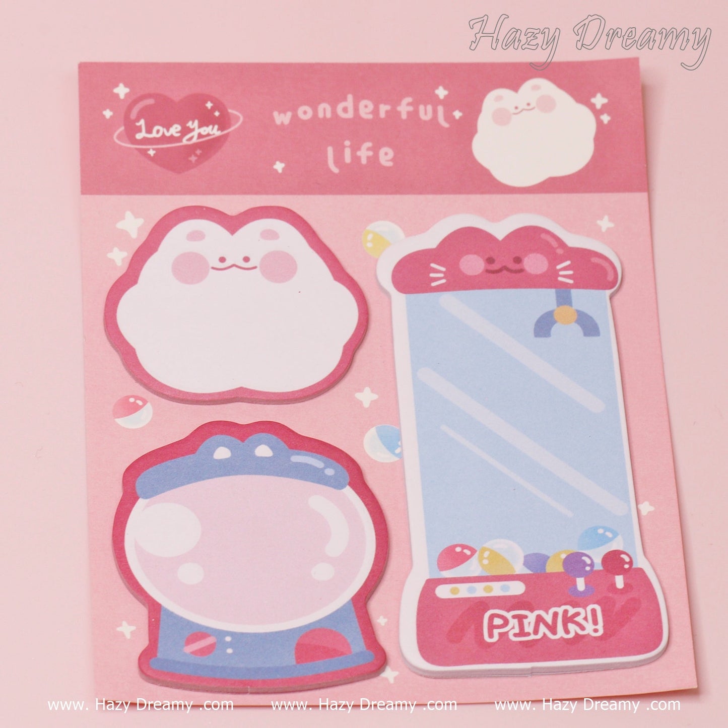 Kawaii Cartoon Animal Sticky Notes - Hazy Dreamy: Online Stationery Store