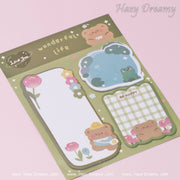 Kawaii Cartoon Animal Sticky Notes - Hazy Dreamy: Online Stationery Store