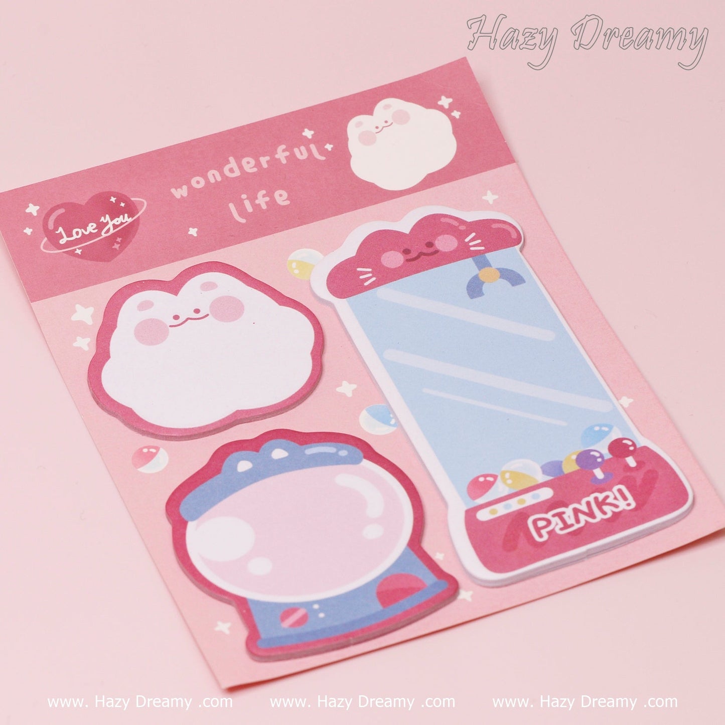 Kawaii Cartoon Animal Sticky Notes - Hazy Dreamy: Online Stationery Store