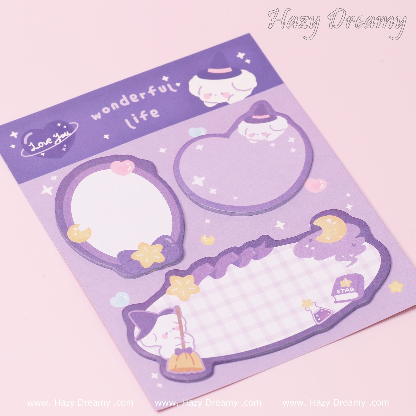 Kawaii Cartoon Animal Sticky Notes - Hazy Dreamy: Online Stationery Store
