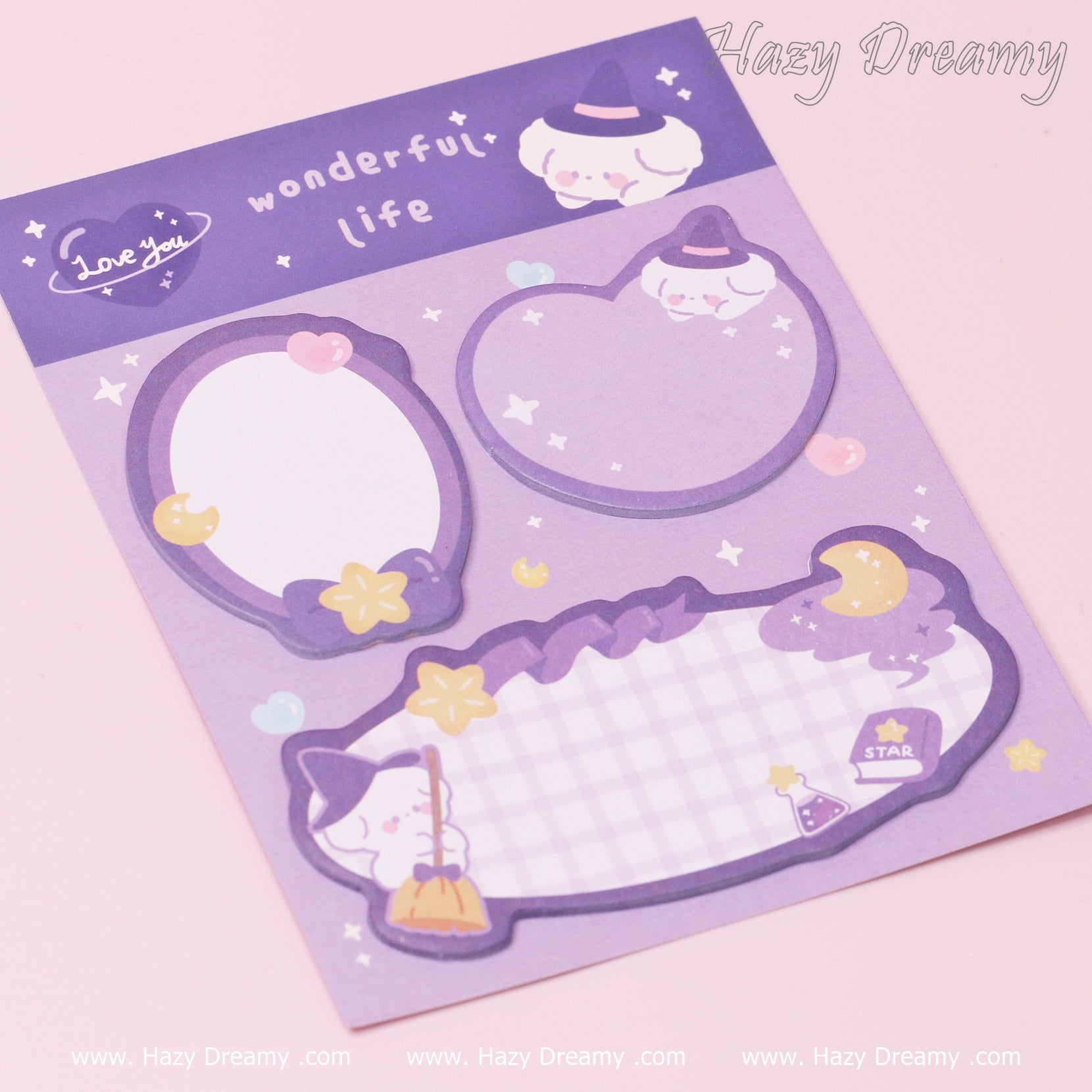Kawaii Cartoon Animal Sticky Notes - Hazy Dreamy: Online Stationery Store