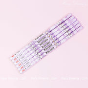 Kuromi Purple Pencils Set - Adorable Writing Essentials for Hello Kitty and Friends Fans - Hazy Dreamy: Online Stationery Store
