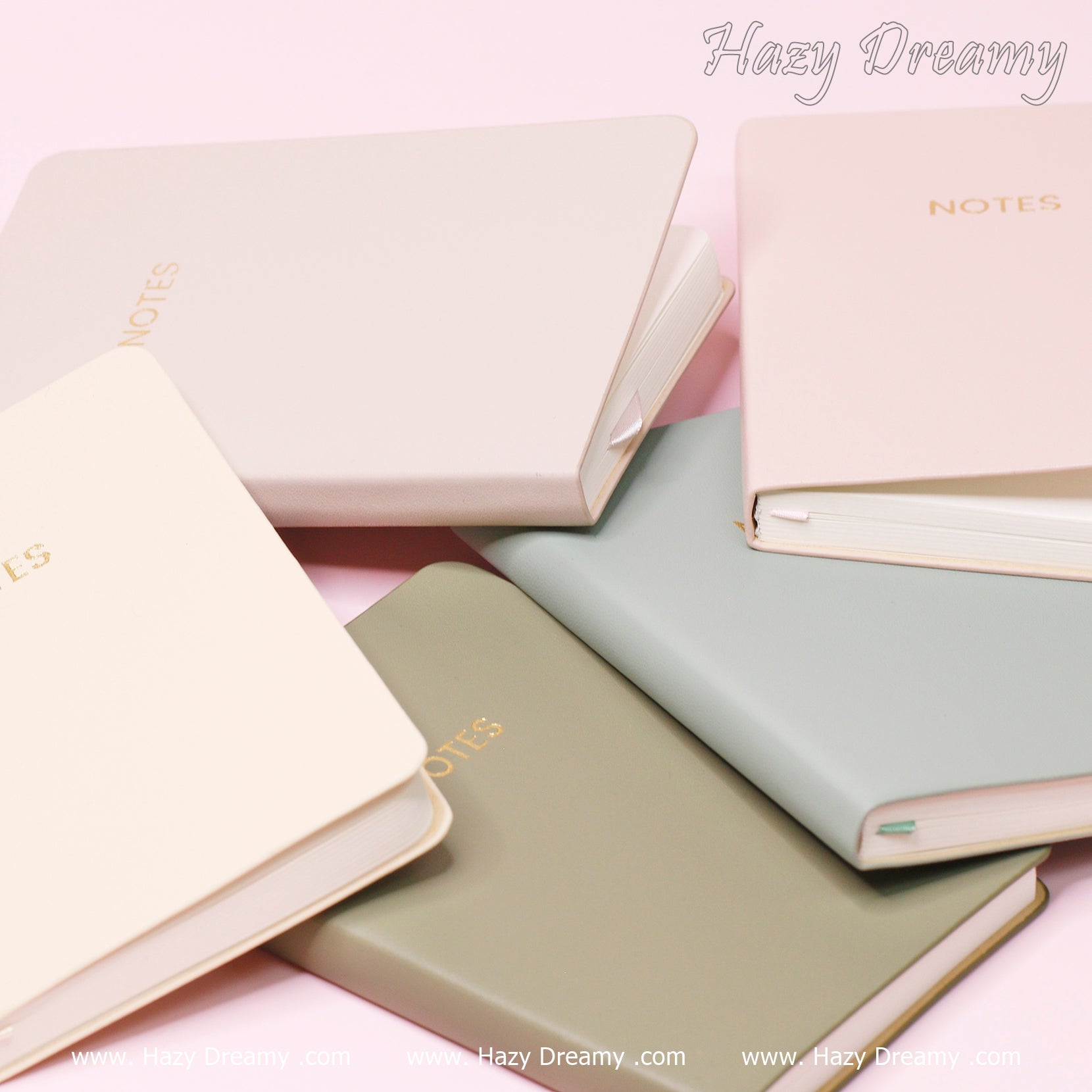 Pastel Pocket Notebooks A6 – Elegant Minimalist Journals by Hazy Dreamy - Hazy Dreamy: Online Stationery Store