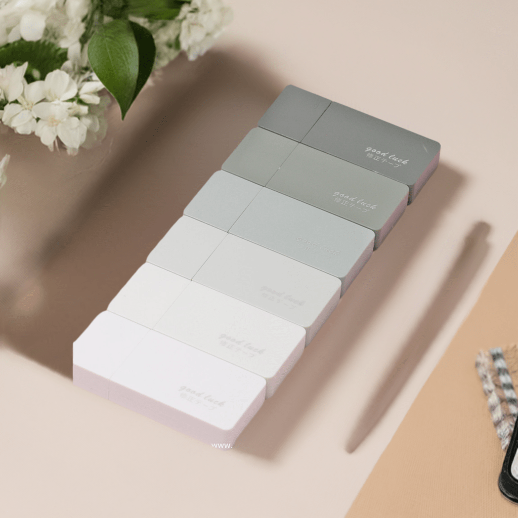 Set of Pastel Colors Correction Tape Cute White Out (Green Edition) - Hazy Dreamy: Online Stationery Store
