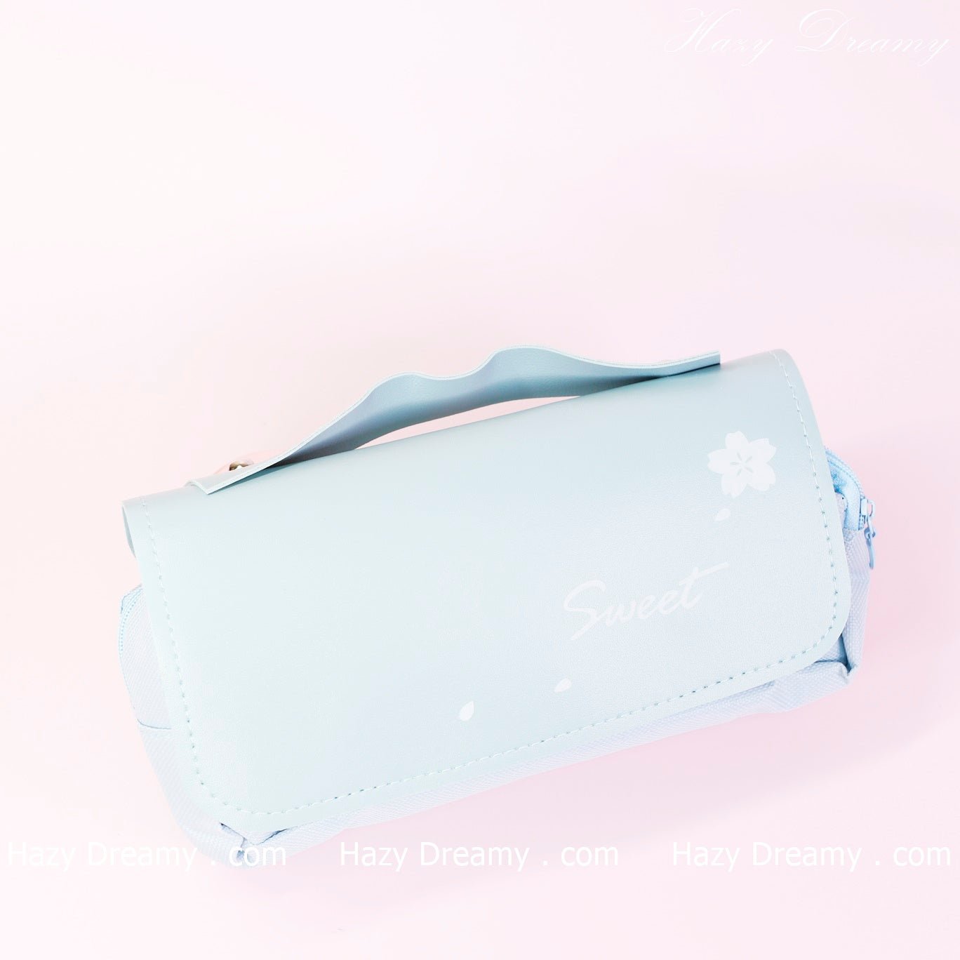 Sweet Bunny Pen & Pencil Case - Adorable Stationery Organizer in Pastel Blue - Hazy Dreamy: Online Stationery Store