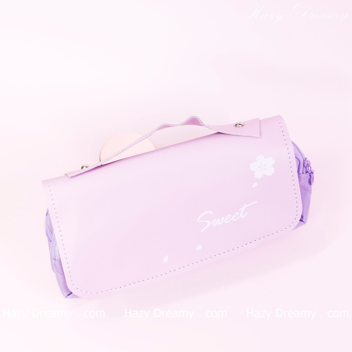Sweet Bunny Pen & Pencil Case - Adorable Stationery Organizer in Pastel Purple - Hazy Dreamy: Online Stationery Store